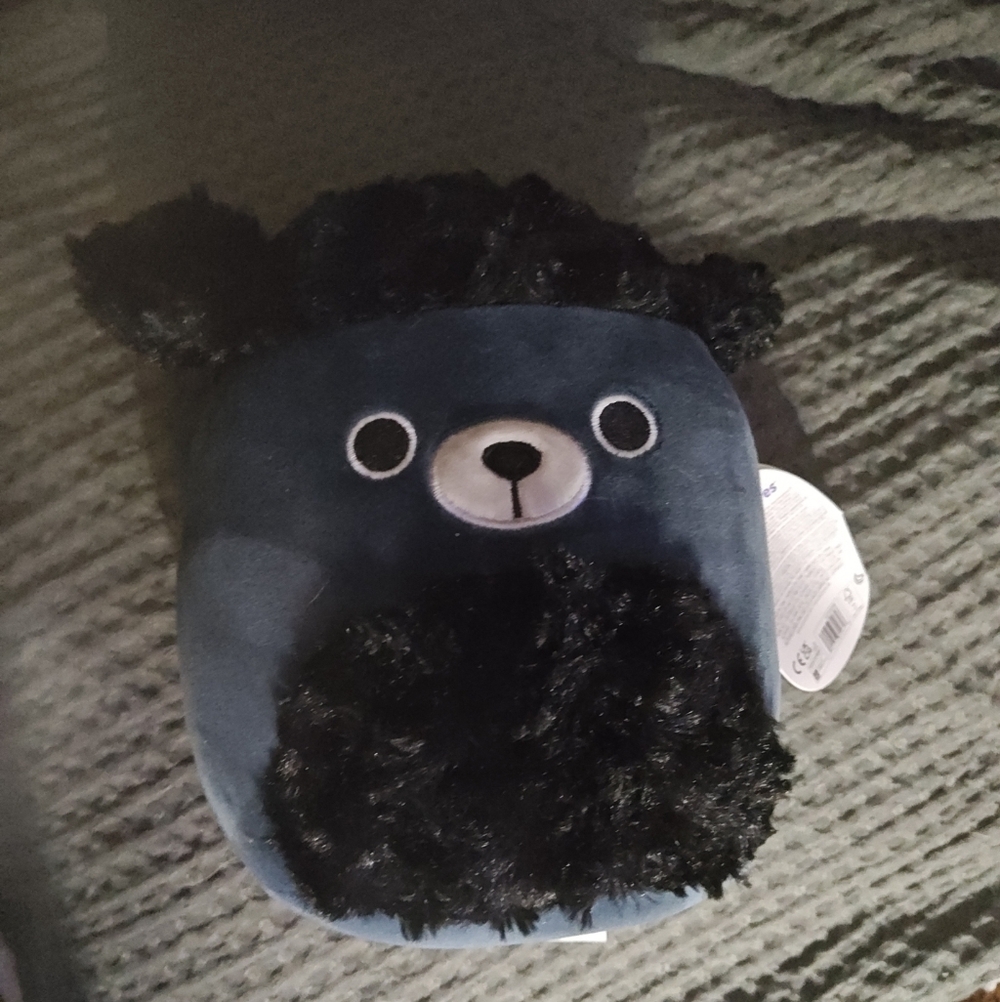 Squishmallows Jettward Black Poodle Plush Kellytoy Jazware Rare HTF